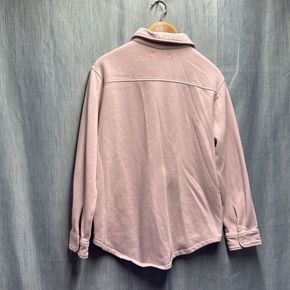 🏴 PLAYBOY Pink Casual Button down sweater size small - Picture 7 of 10